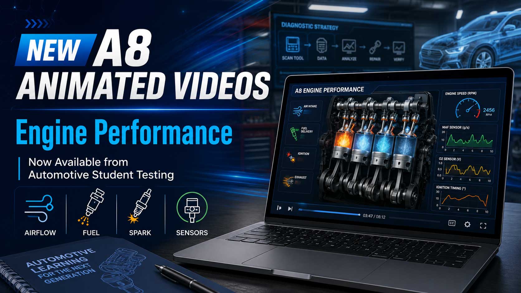 NEW A8 Engine Repair Animated Videos