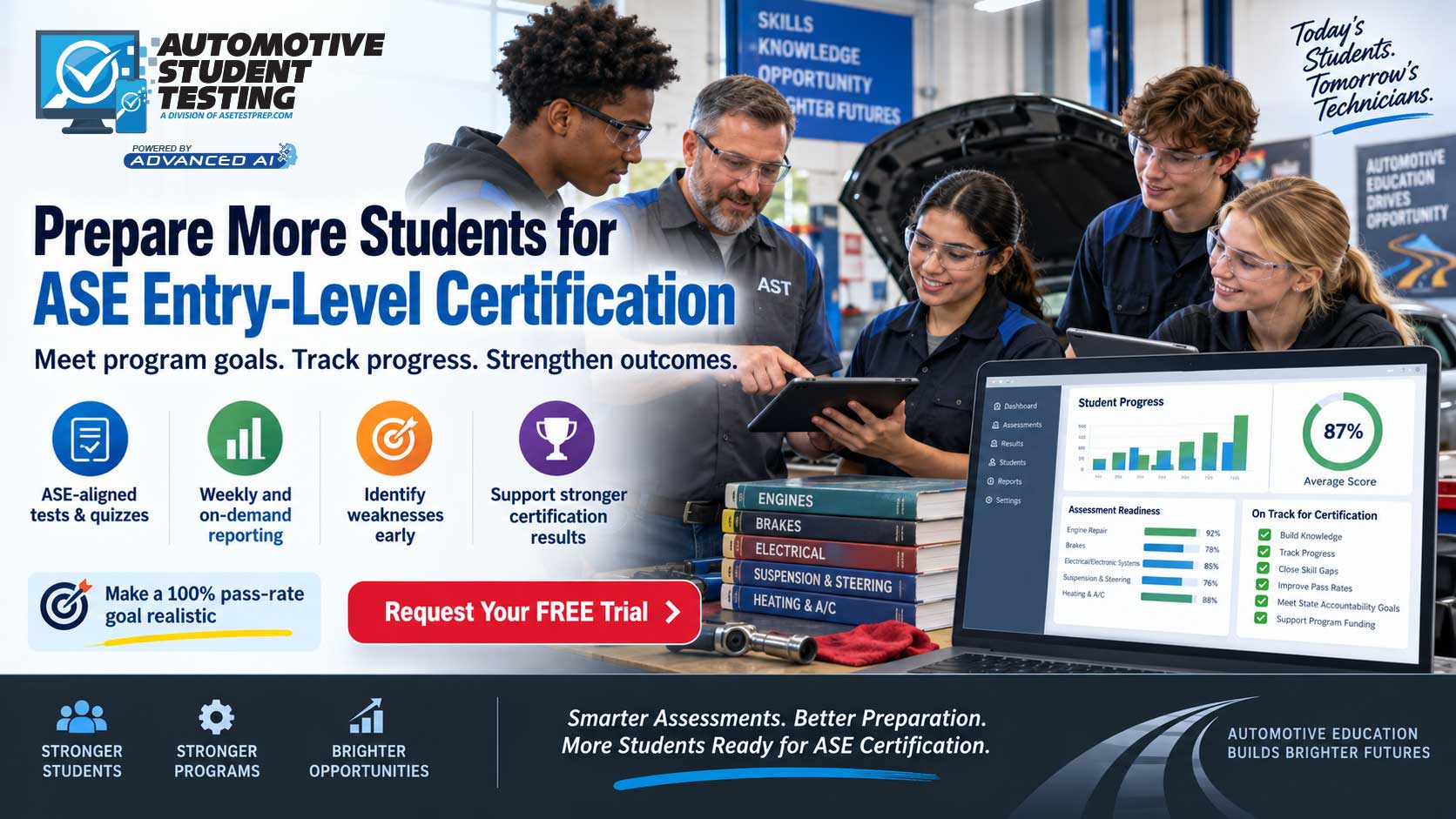 Achieve 100% ASE Entry-Level pass rates with AST